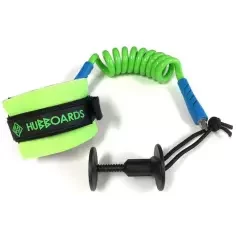 Leash  bodyboard Hubboards Comp wrist Green