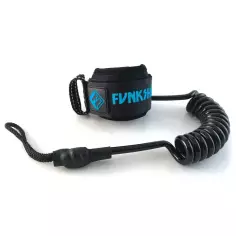 Funkshen Single Swivel Wrist Bodyboard leash Black/Blue
