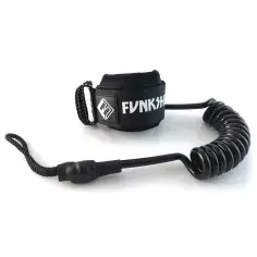Leash für bodyboard Funkshen Single Swivel Wrist Black/White