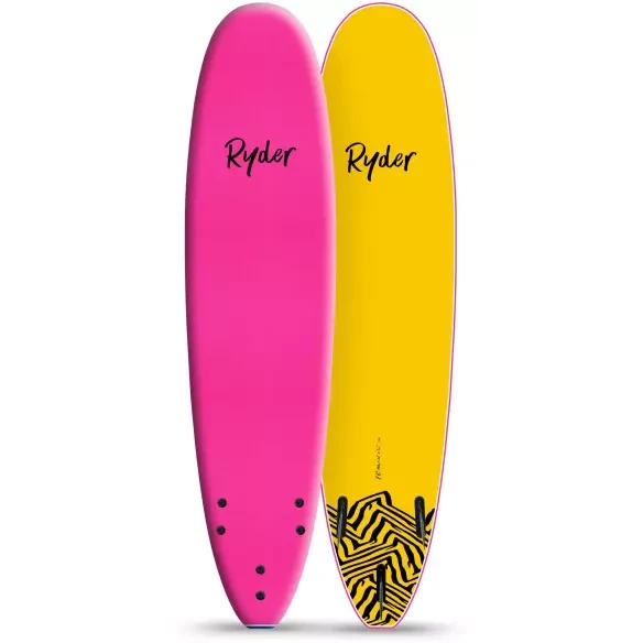 Surfplank softboard Ryder Mal Pink/Yellow