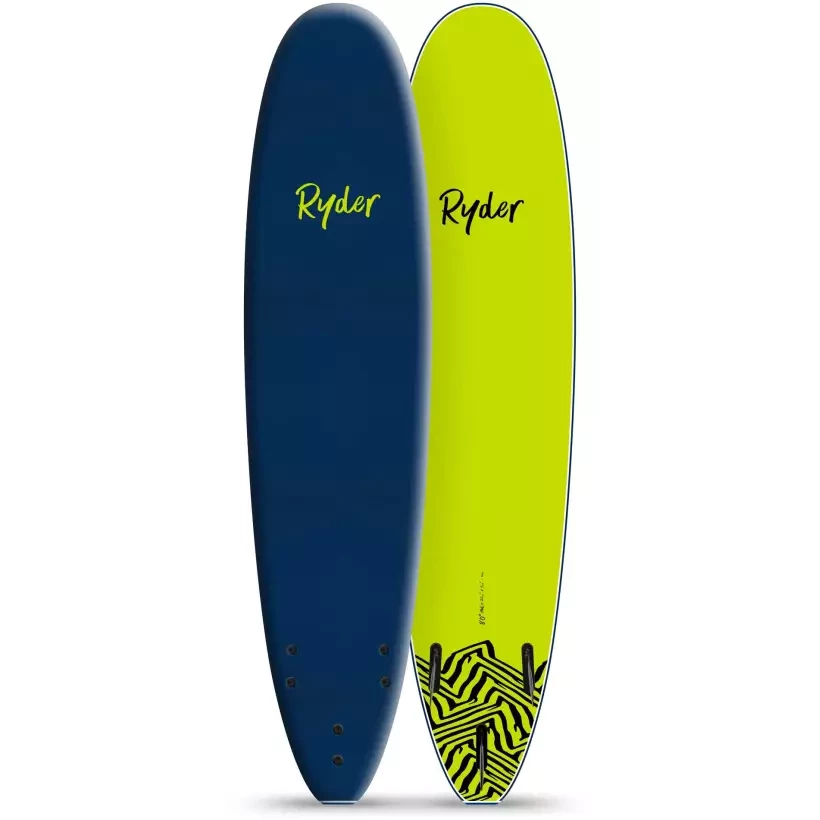 Prancha de surf softboard Ryder Mal Blue/Lime