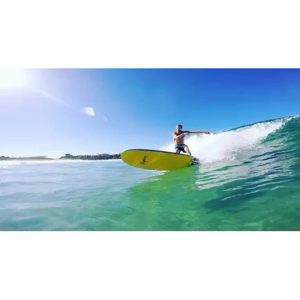 Surfbrett softboard Ryder Mal Blue/Lime