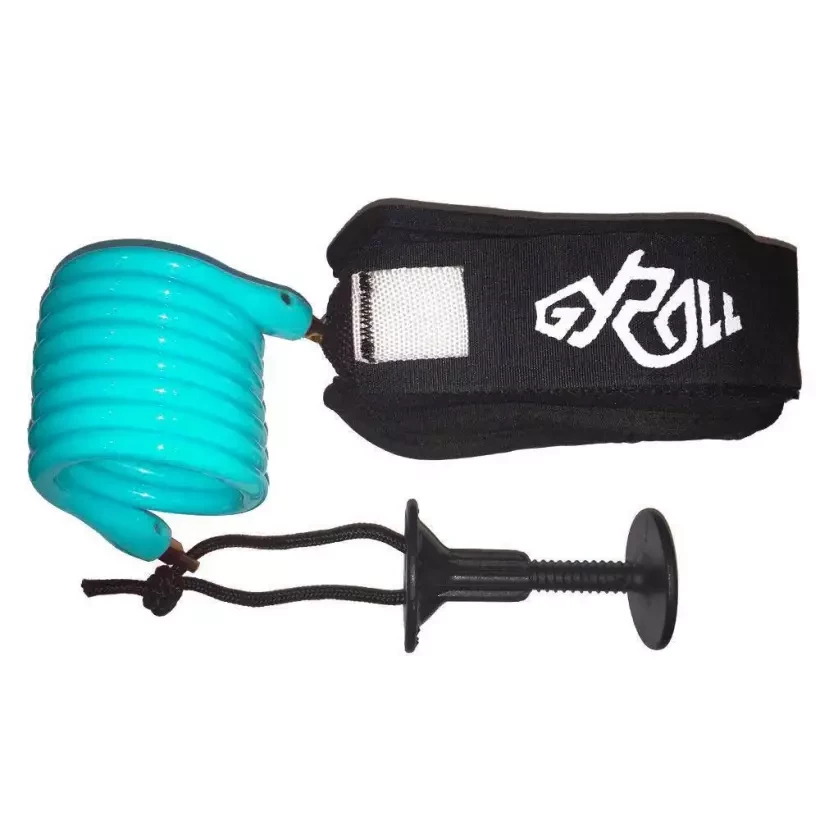 Leash de bodyboard Gyroll Biceps Variable Strap Turquoise
