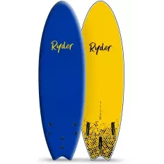 Tavola da surf softboard Ryder Fish Blue/Yellow