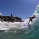 Prancha de surf softboard Ryder Fish Turquoise