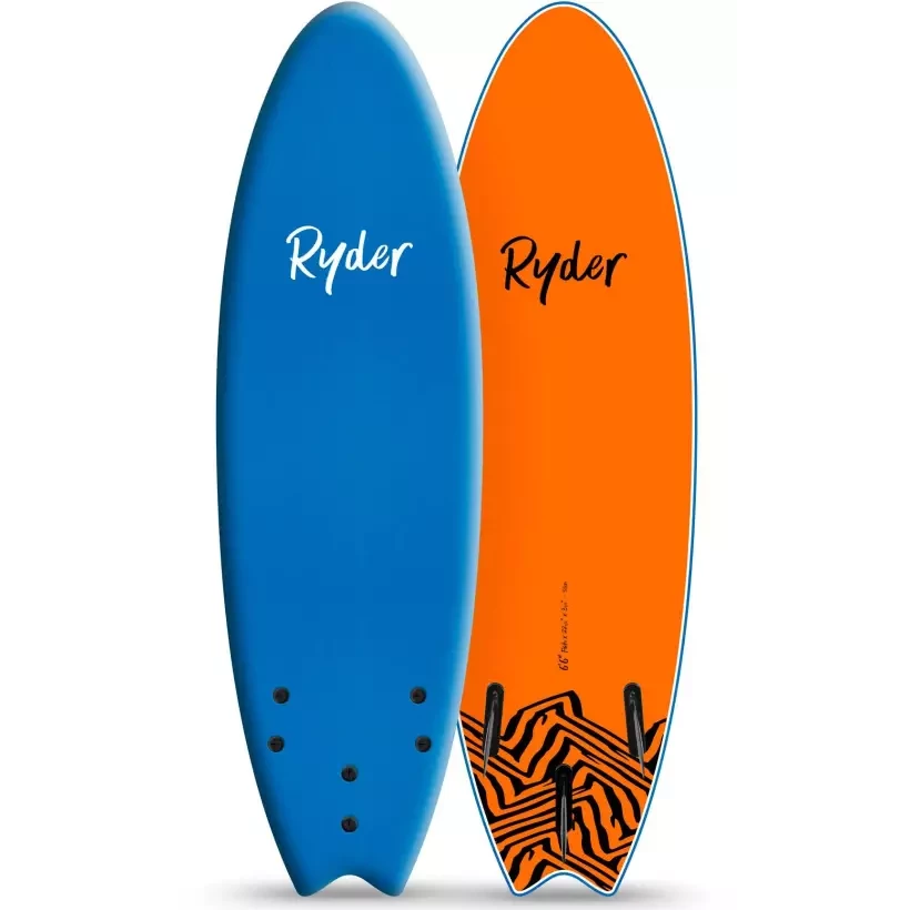 Tabla de surf softboard Ryder Fish Midnight Blue/Orange