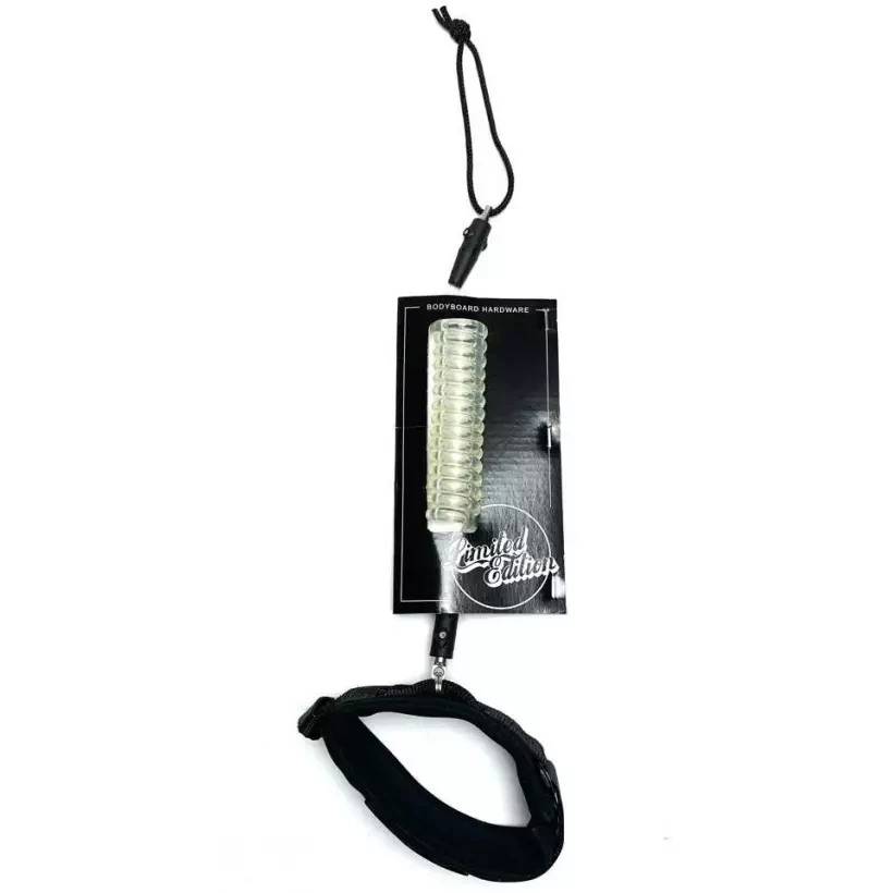 Leash de bodyboard Limited Edition Pro bicep Clear