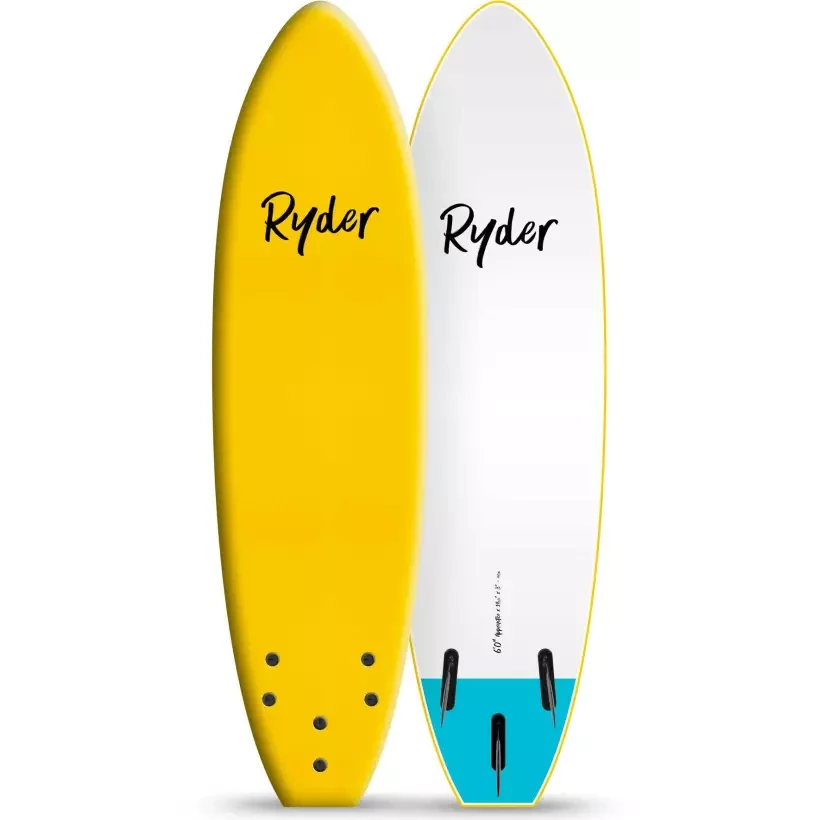 Surfplank softboard Ryder Apprentice Thruster Yellow