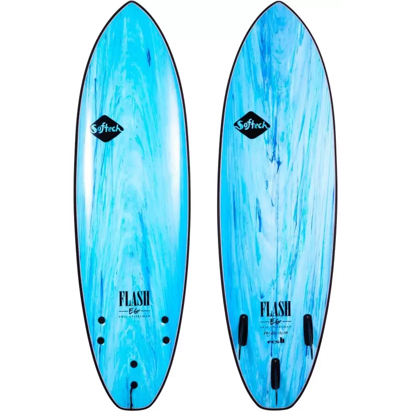 Prancha de surf Softech Flash Eric Geiselman Aqua Marble