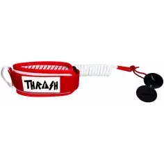 Leash bodyboard Thrash Biceps V-Grip 8mm Red/White