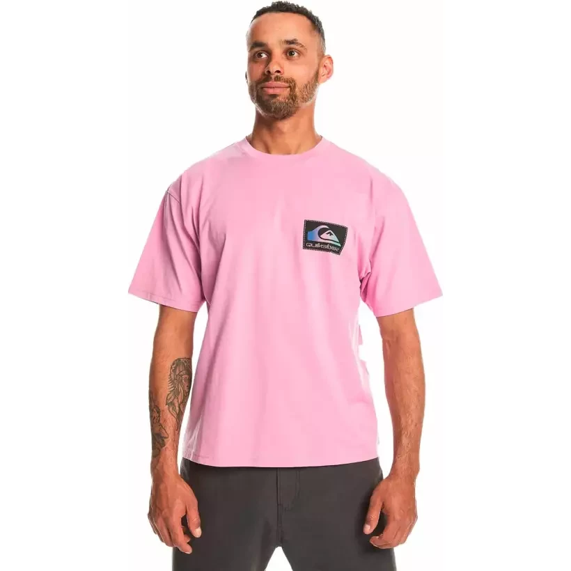 T-shirt quiksilver back flash violet
