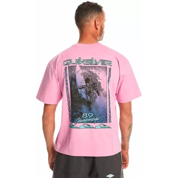 T-shirt quiksilver back flash violet