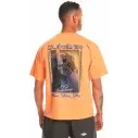Tee Shirt quiksilver back flash Tangerine