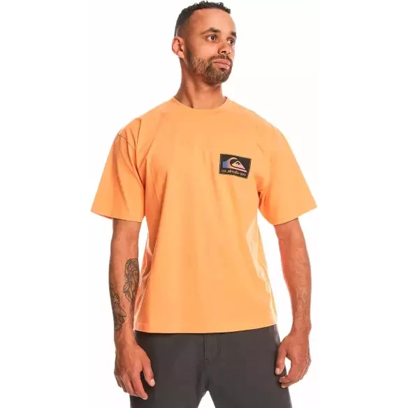 Tee Shirt quiksilver back flash Tangerine
