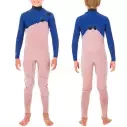 Wetsuit Rip Curl Flash-Bom 4/3mm Chest Zip Junior 4Wild Berry