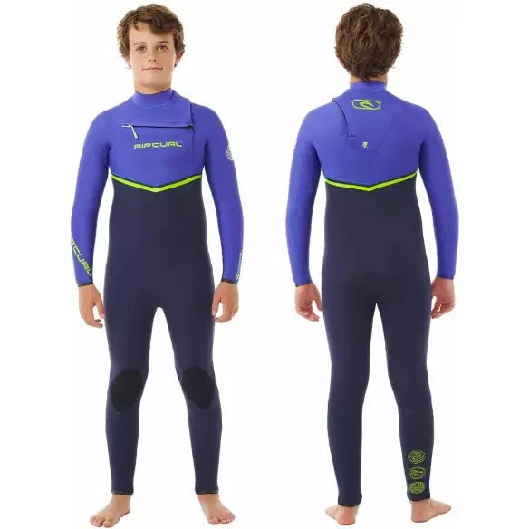 Neoprenanzug Rip Curl Flash Bomb 4/3mm Chest Zip Junior 4Wild Berry