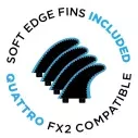 Planche de surf Softboard MDNS Eps Core Quad Fish