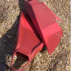 Palmes de bodyboard Sniper Menace Red Duo 2