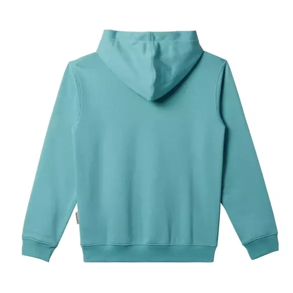 Suéter Quiksilver big logo turquesa Junior