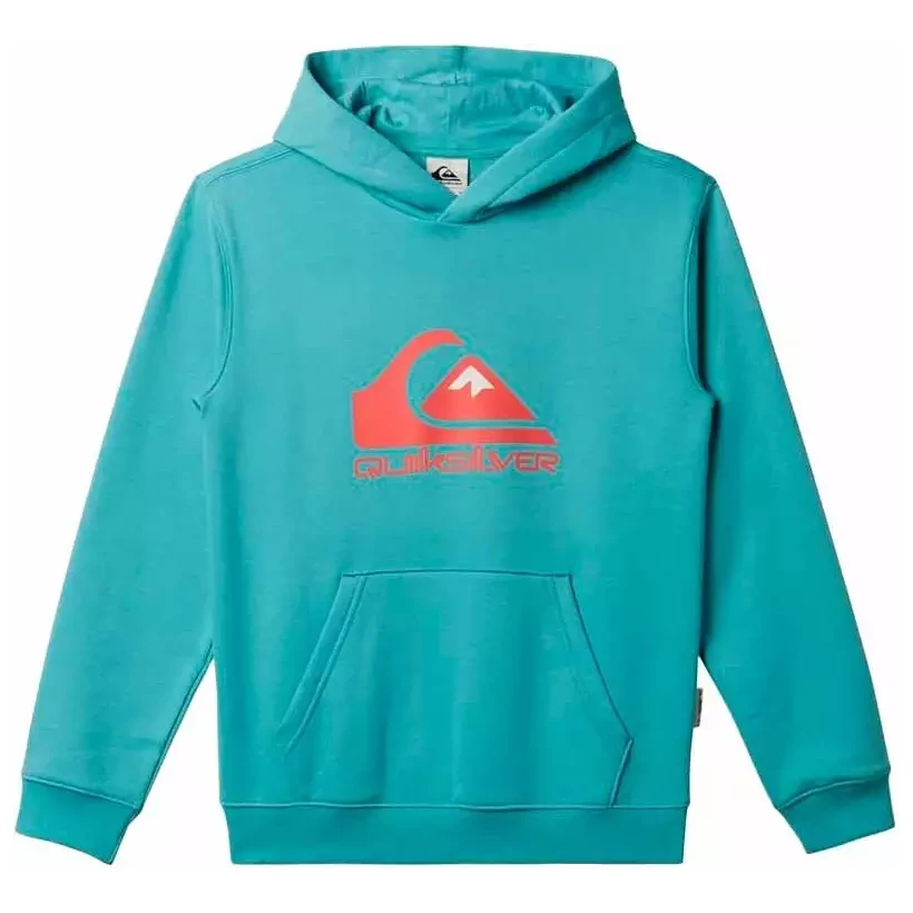 Sudadera Quiksilver big logo turquesa Junior