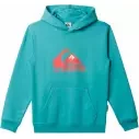 Sudadera Quiksilver big logo turquesa Junior