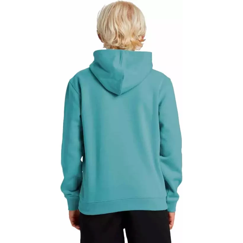 Suéter Quiksilver big logo turquesa Junior