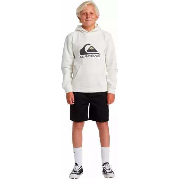 Suéter Quiksilver big logo Beige Junior