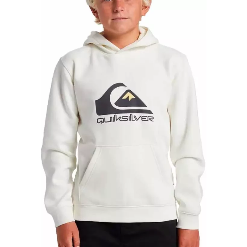 Suéter Quiksilver big logo Beige Junior