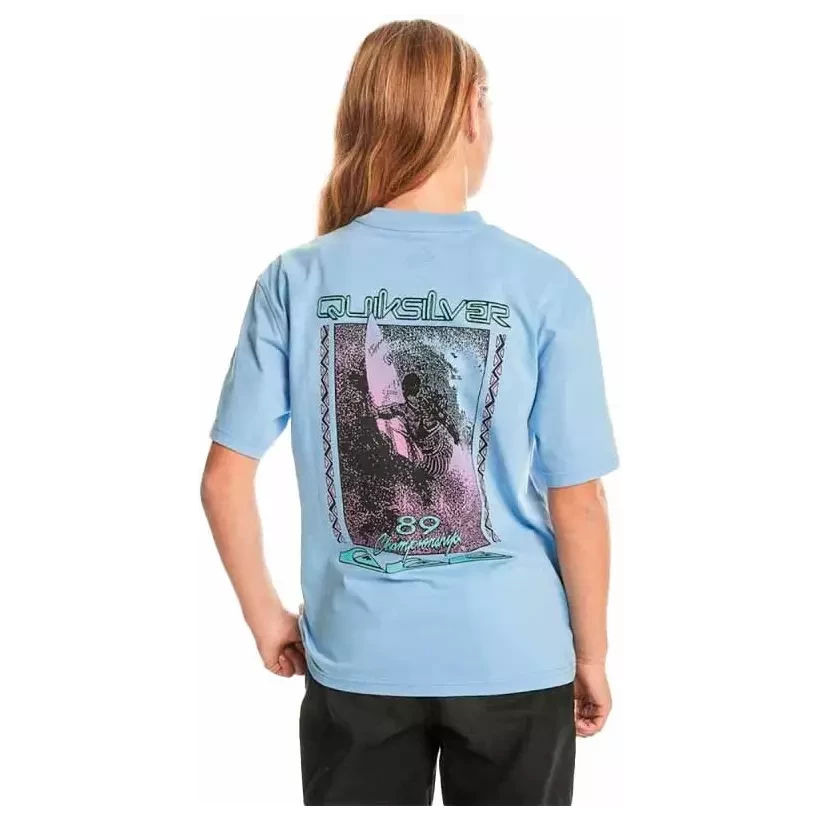 T-shirt Quiksilver Back Flash Hydrangea Junior