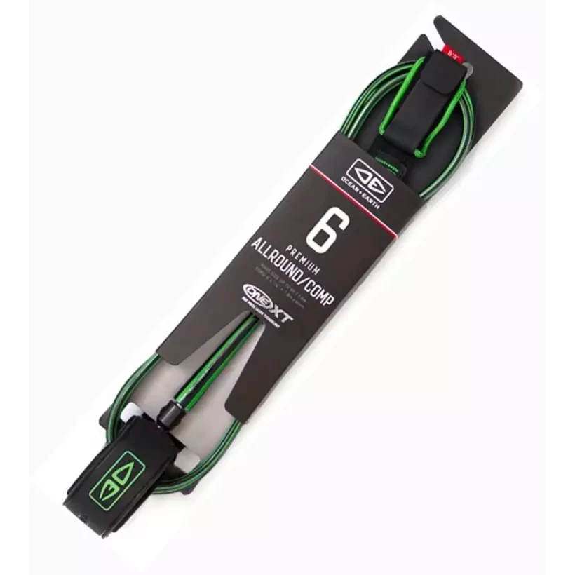 Ocean & Earth One XT Allround/Comp Leash Lime