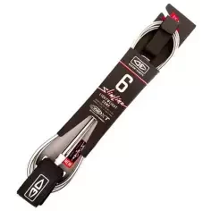 Surf Leash Ocean & Earth SLIMLINE Comp Black/White