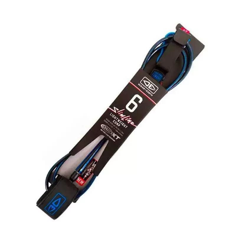 Ocean & Earth SLIMLINE Comp Leash Black/Blue