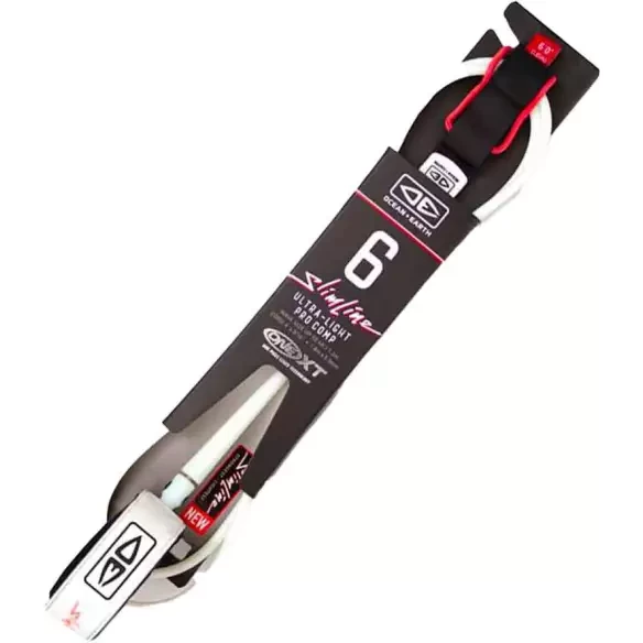 Ocean & Earth SLIMLINE Pro/Comp Leash White