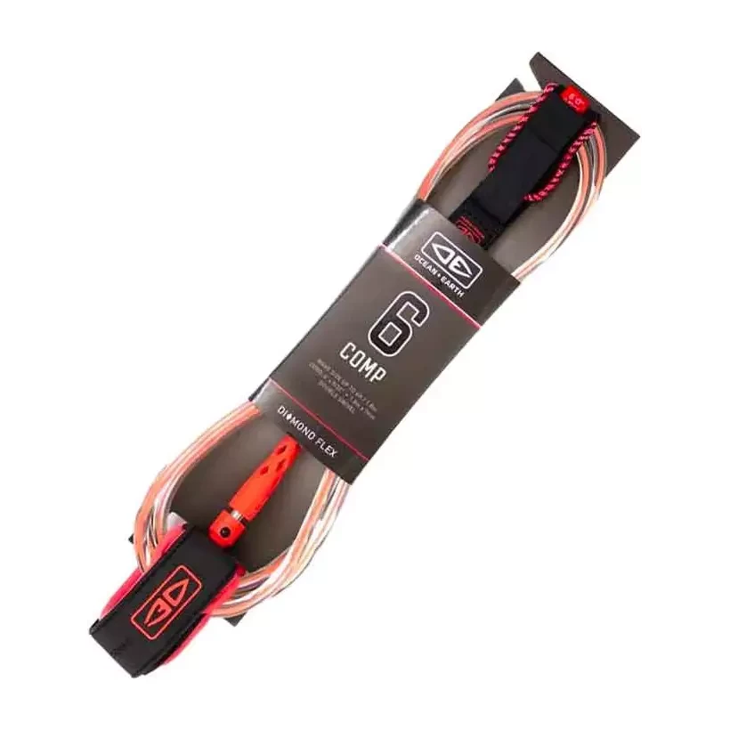 Ocean & Earth Diamond Flex Comp Leash Coral