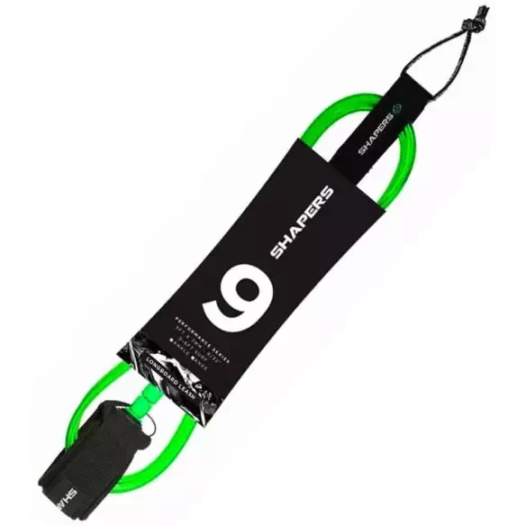 Leash de surf Shaper Longboard Lime