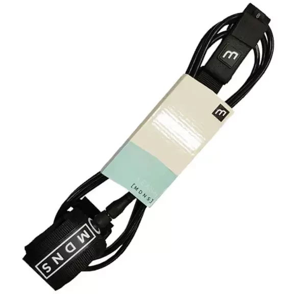 Leash de surf MDNS Longboard Ankle Black