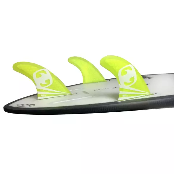 Quilhas surf Mundo-surf MS-1 Core Lite Single Tab Yellow