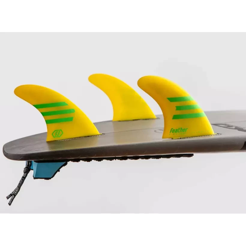Quilhas surf Feather Ultralight Epoxy HC Click Tab Yellow
