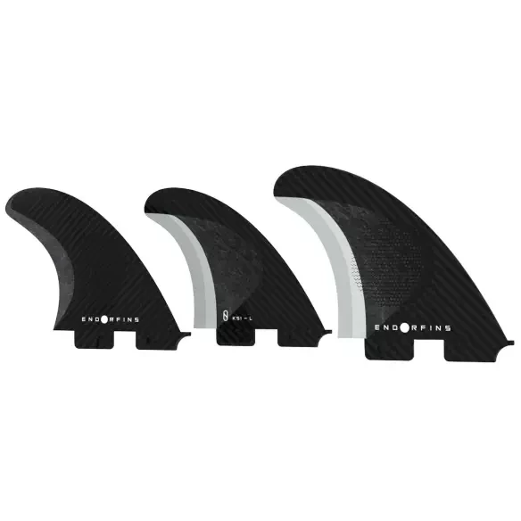Fins Endorfins KS1 Tri-Fin Dual Tab Black