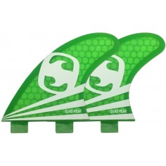 Mundo-Surf MS-1 Corelite quad rear fins Lime