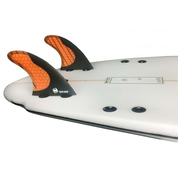 Fins Mundo-Surf MS-1 Carbon quad rear Orange
