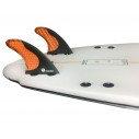 Fins Mundo-Surf MS-1 Carbon quad rear Orange