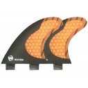 Fins Mundo-Surf MS-1 Carbon quad rear Orange