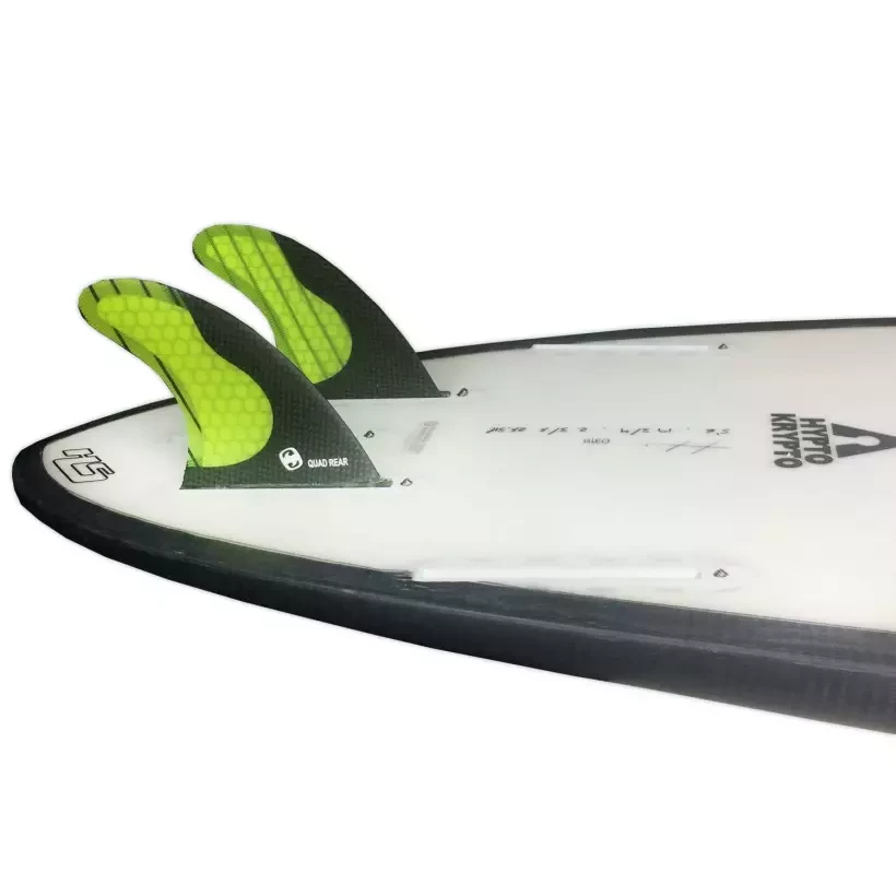 Fins Mundo-Surf MS-1 Carbon quad rear Single Tab Yellow