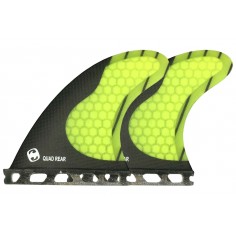 Fins Mundo-Surf MS-1 Carbon quad rear Single Tab Yellow