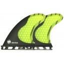 Fins Mundo-Surf MS-1 Carbon quad rear Single Tab Yellow
