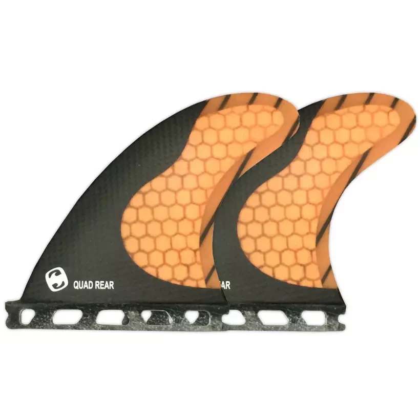 Fins Mundo-Surf MS-1 Carbon quad rear Single Tab Orange