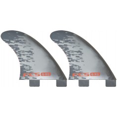 Quilhas surf FCS PC Quad Rear Smoke/Red