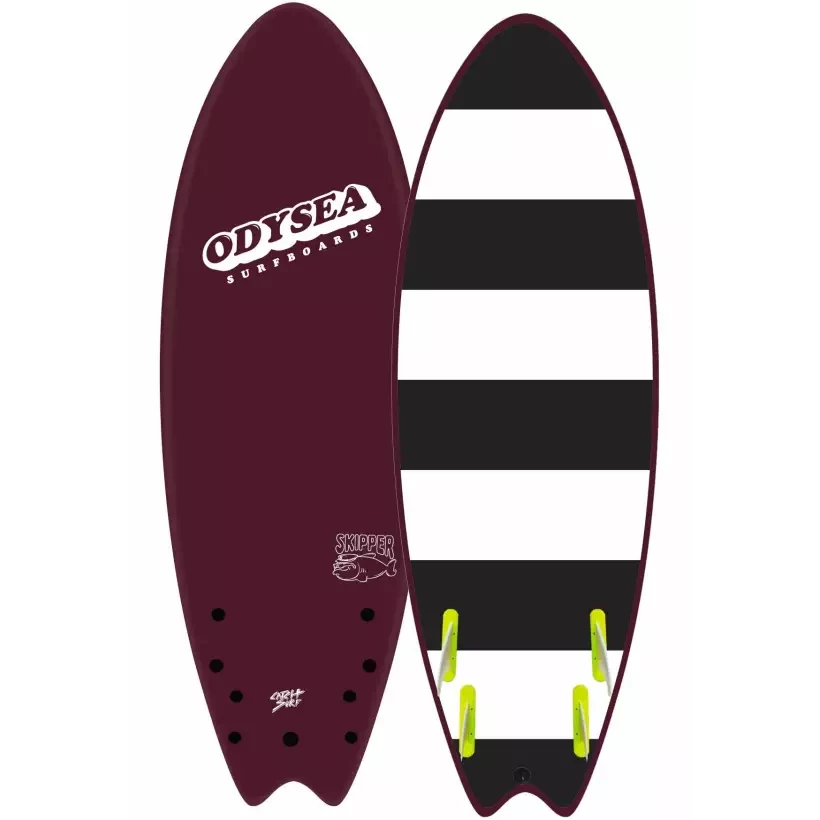 Surfbrett softboard Catch Surf Skipper Quad Maroon