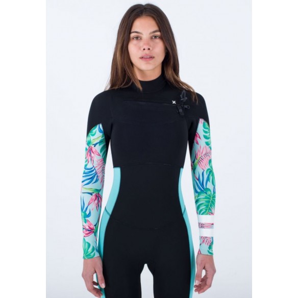 Combinaison Hurley Plus Womens 3/2mm Printed Java Tropical